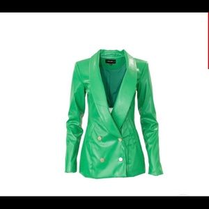 Green suit jacket